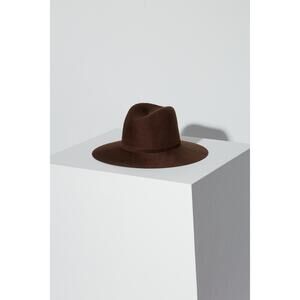 NEW JANESSA LEONE women's drew wool hat in chestnut